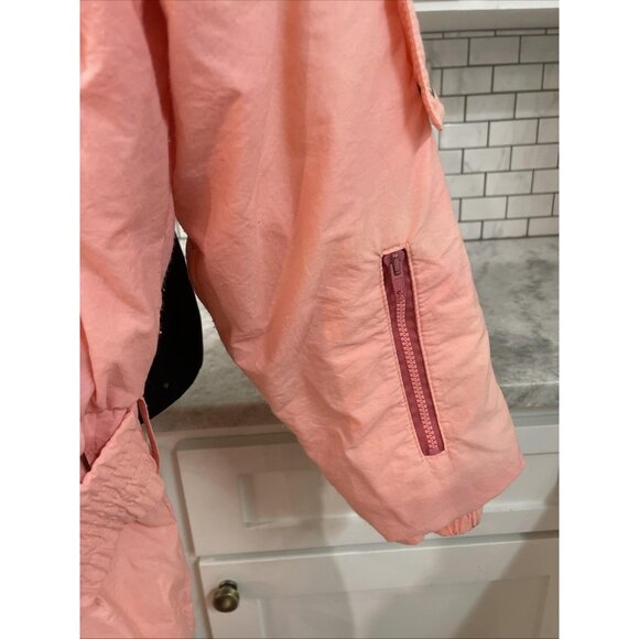 Vintage Nils Ski Suit Womens 8 Pink One Piece Insulated Snow Bib Retro 80s - Picture 3 of 12